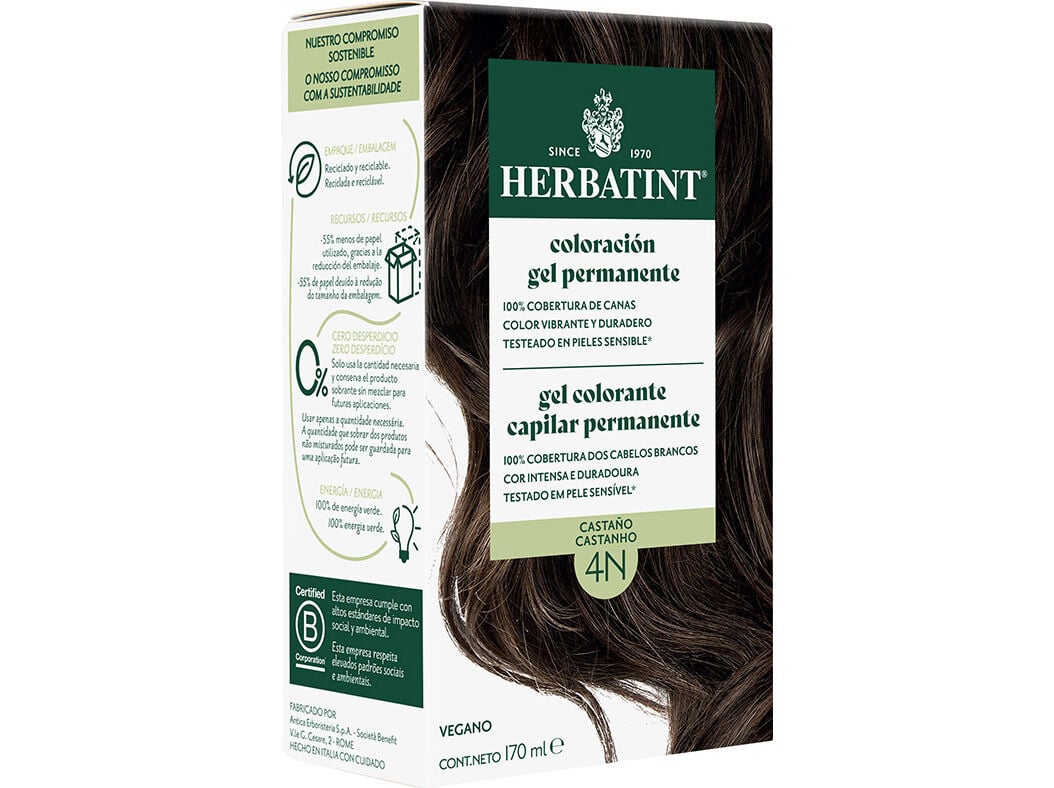 COLORA&Ccedil;&Atilde;O HERBATINT CASTANHO N4 150ML
