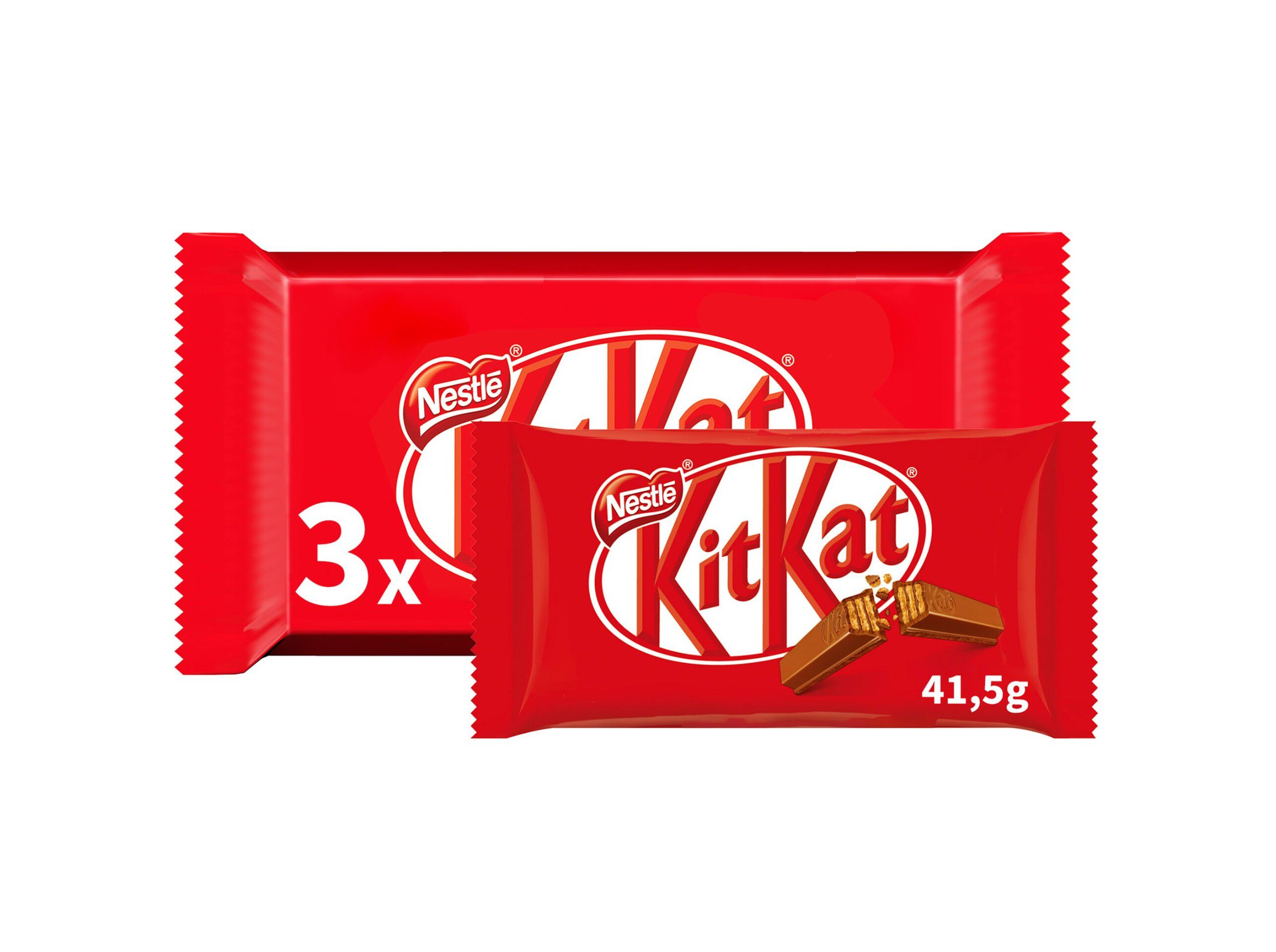 SNACK DE CHOCOLATE KITKAT 3X41.5G image number 0