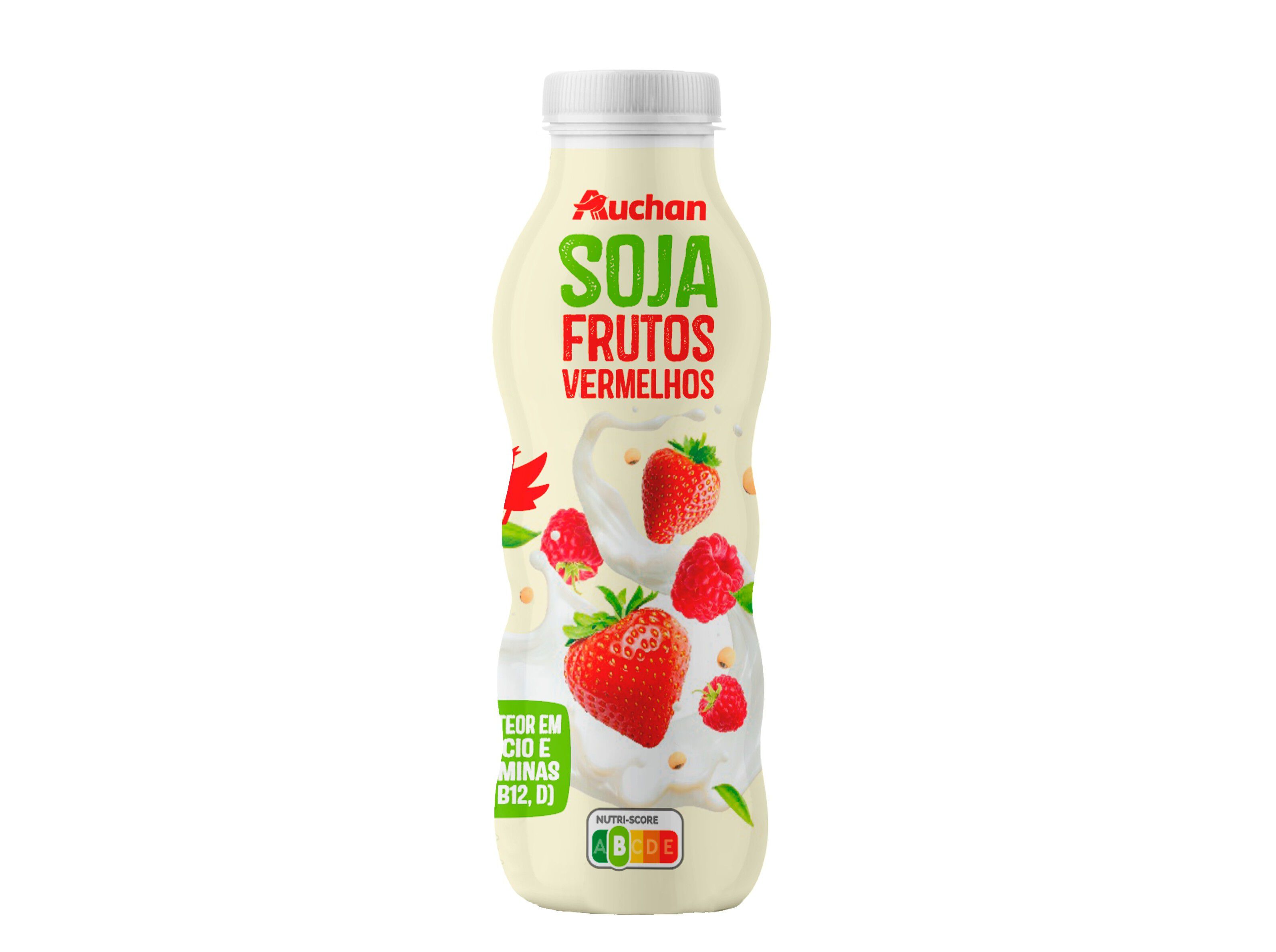 SOJAGURTE L&Iacute;QUIDO AUCHAN FRUTOS VERMELHOS 150 ML image number 0