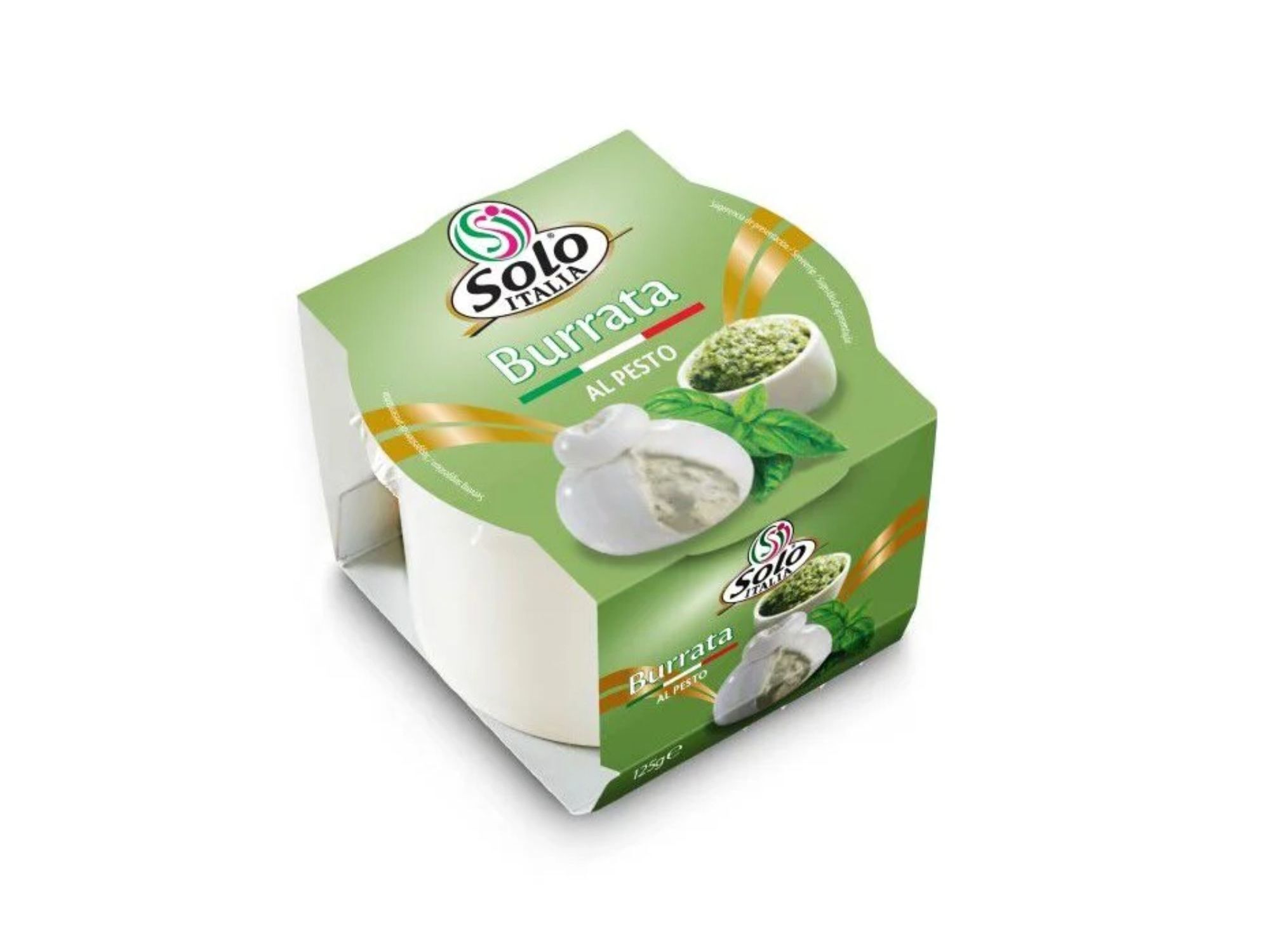 QUEIJO BURRATA SOLO ITALIA COM PESTO 125G image number 0