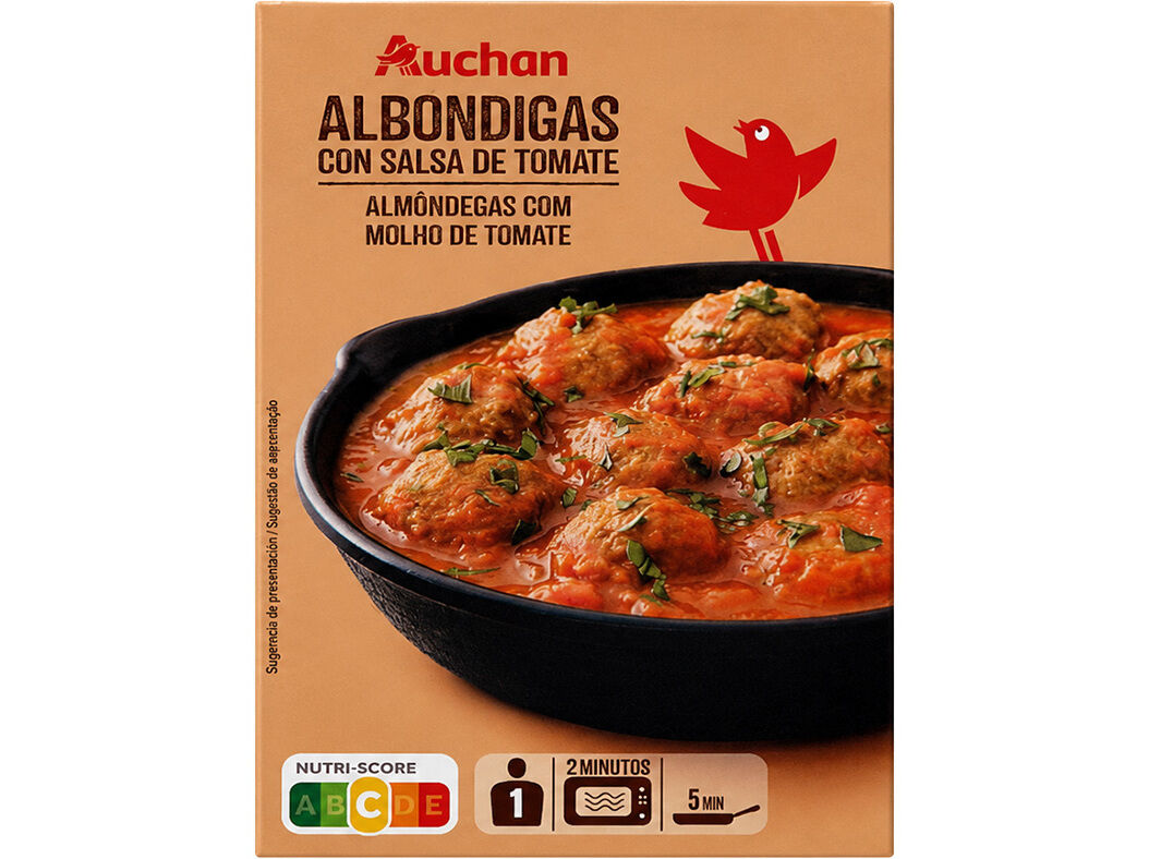 ALM&Ocirc;NDEGAS AUCHAN COM MOLHO TOMATE 300G image number 0