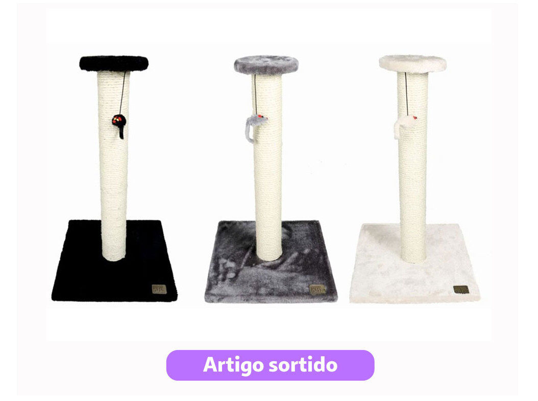 TORRE PARA GATO EBI STAMP 35X35X60CM CORES SORTIDAS