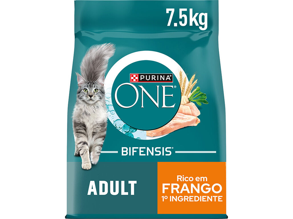 RA&Ccedil;&Atilde;O PARA GATO PURINA ONE ADULTO FRANGO 7.5KG image number 0