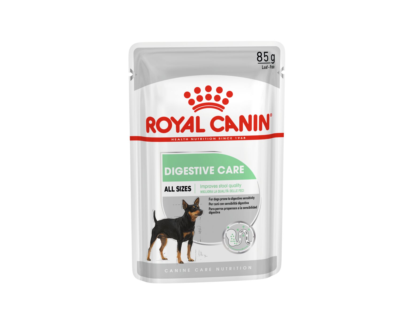 COMIDA H&Uacute;MIDA C&Atilde;O ROYAL CANIN DIGESTIVE CARE 85G