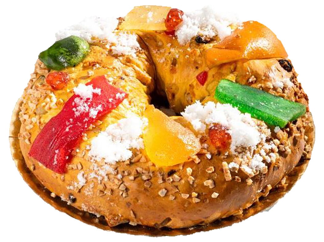 BOLO REI COM FRUTAS CRISTALIZADAS PRODU&Ccedil;&Atilde;O PR&Oacute;PRIA KG