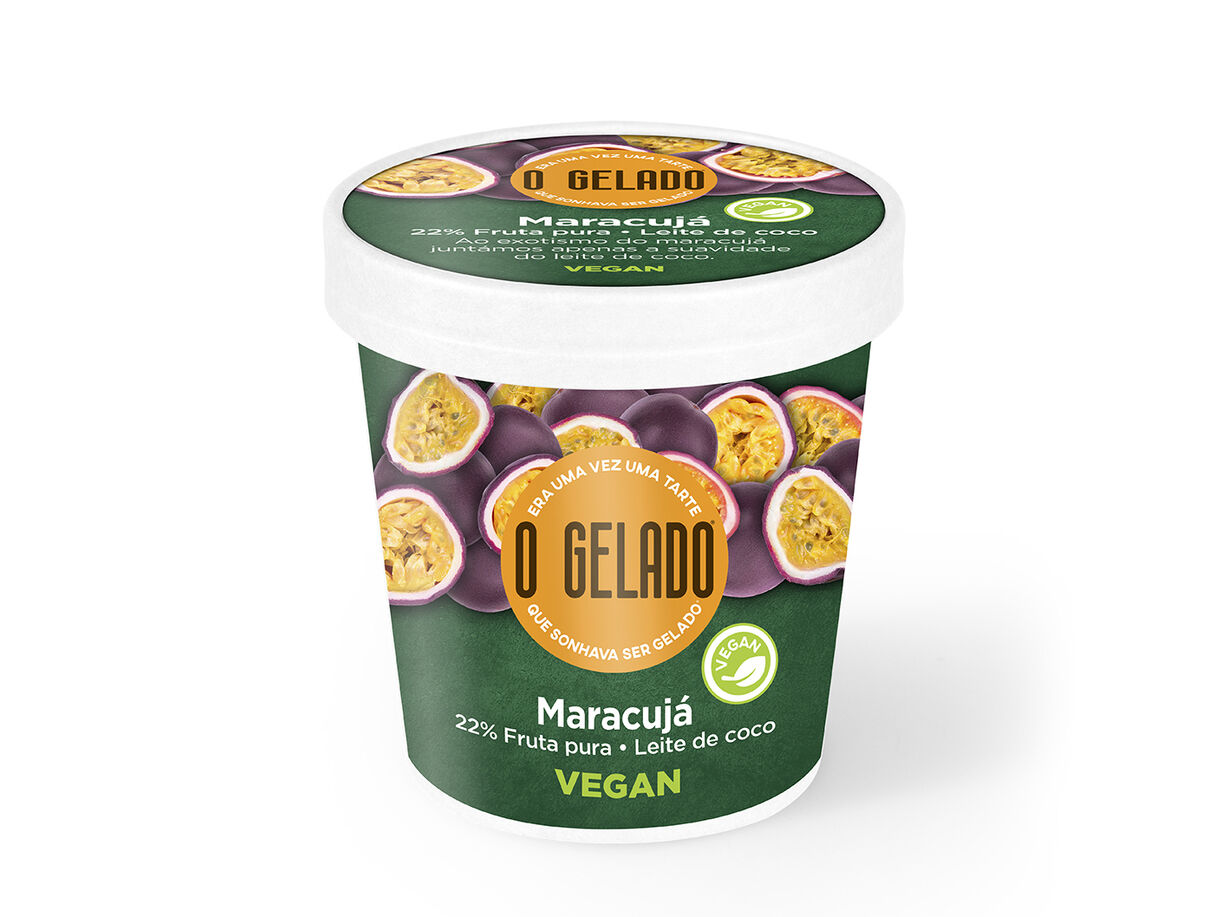 GELADO VEGAN O GELADO MARACUJ&Aacute; 460ML