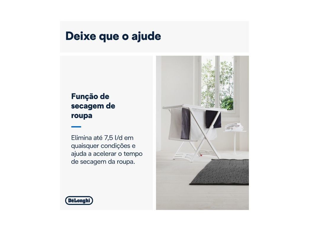 DESUMIDIFICADOR DELONGHI DNS80 CINZA (20L/DIA) image number 2