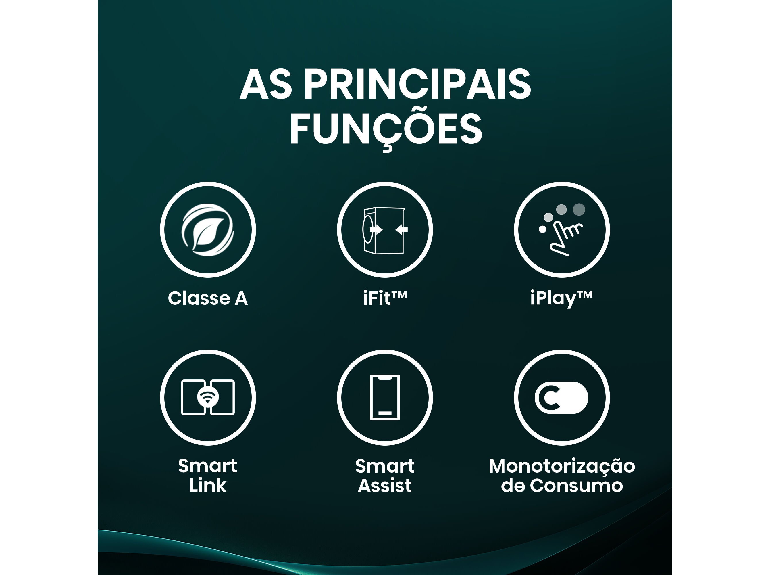 M&Aacute;QUINA DE LAVAR ROUPA HISENSE SERIE 5I WF5I8043BWF - BRANCO A 8KG A image number 5