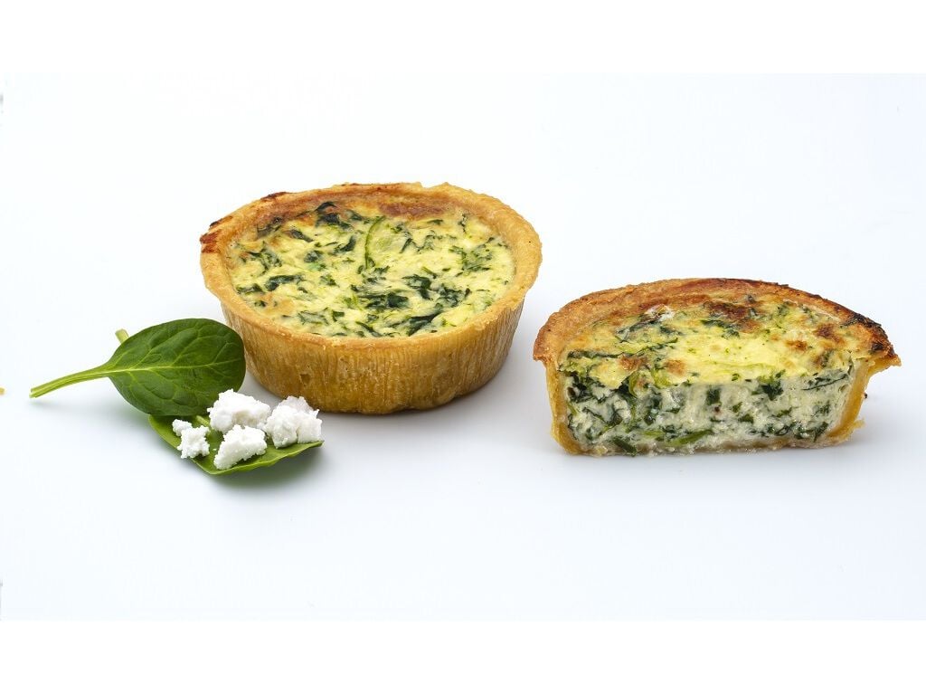 QUICHE REQUEIJ&Atilde;O E ESPINAFRES UN