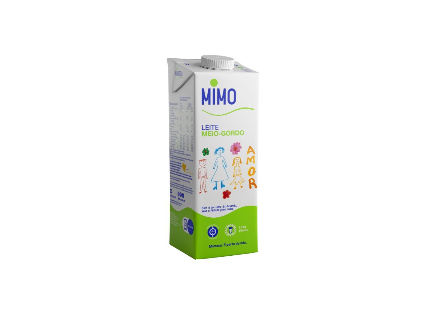 LEITE MIMOSA UHT MEIO GORDO 1L