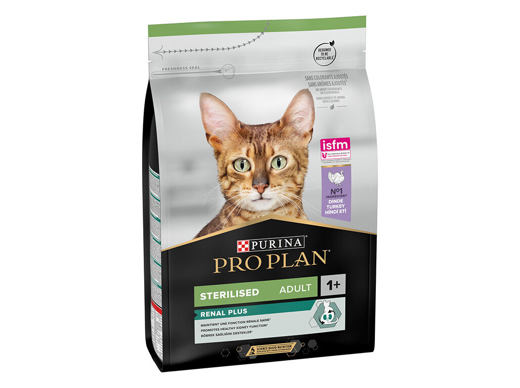 RA&Ccedil;&Atilde;O PARA GATO PRO PLAN ESTERILIZADO COM PERU 3KG image number 1