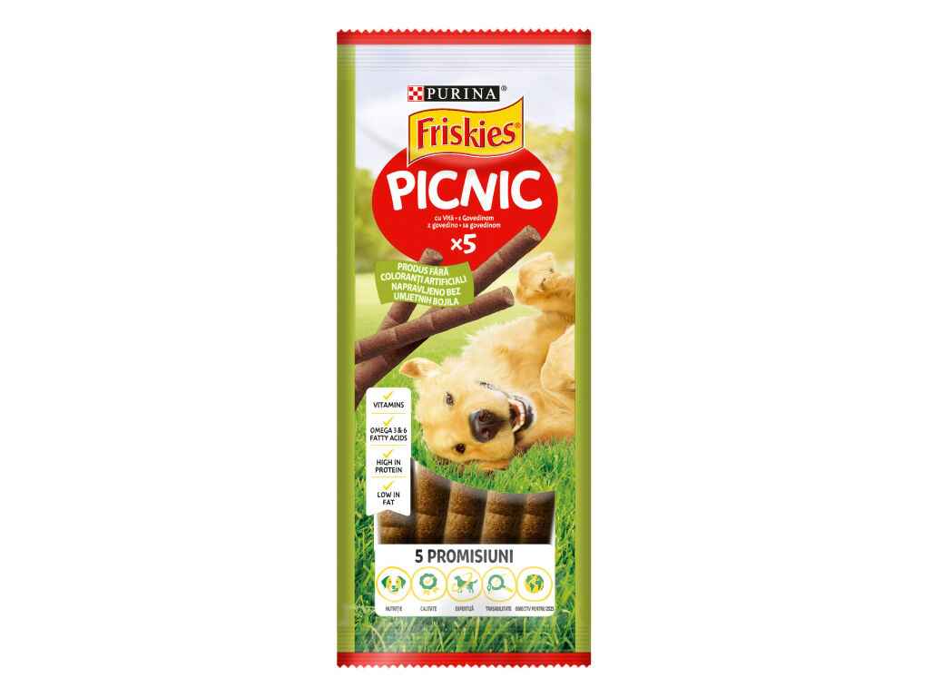 SNACKS DE C&Atilde;O FRISKIES PICNIC VACA 42G image number 1