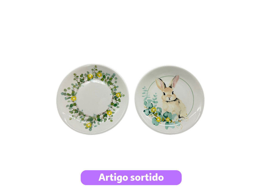 PRATO P&Atilde;O PORCELANA ACTUEL P&Aacute;SCOA &Oslash;15X1.8CM MODELOS SORTIDOS