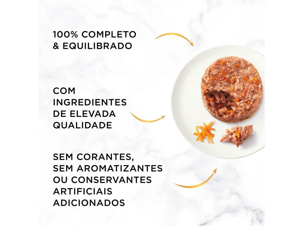 COMIDA H&Uacute;MIDA PARA GATO GOURMET GOLD TARTELETE COM FRANGO 85G image number 2