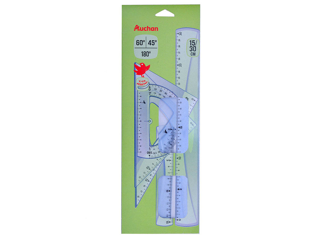 SET DE DESENHO AUCHAN ULTRA RESISTENTE 5 PE&Ccedil;AS image number 0
