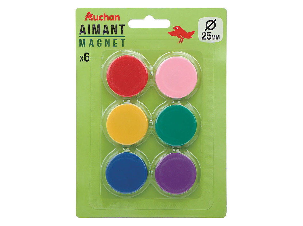 IMANS AUCHAN 25MM 6 UNIDADES SORTIDO image number 0