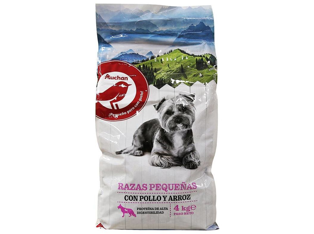 RA&Ccedil;&Atilde;O PARA C&Atilde;O AUCHAN RA&Ccedil;AS PEQUENAS COM FRANGO E ARROZ 4KG