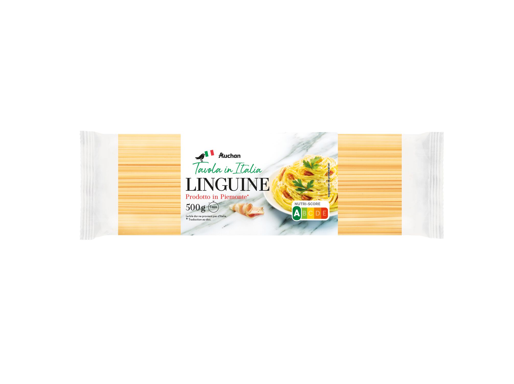 LINGUINE AUCHAN &Agrave; MESA EM IT&Aacute;LIA 500 G