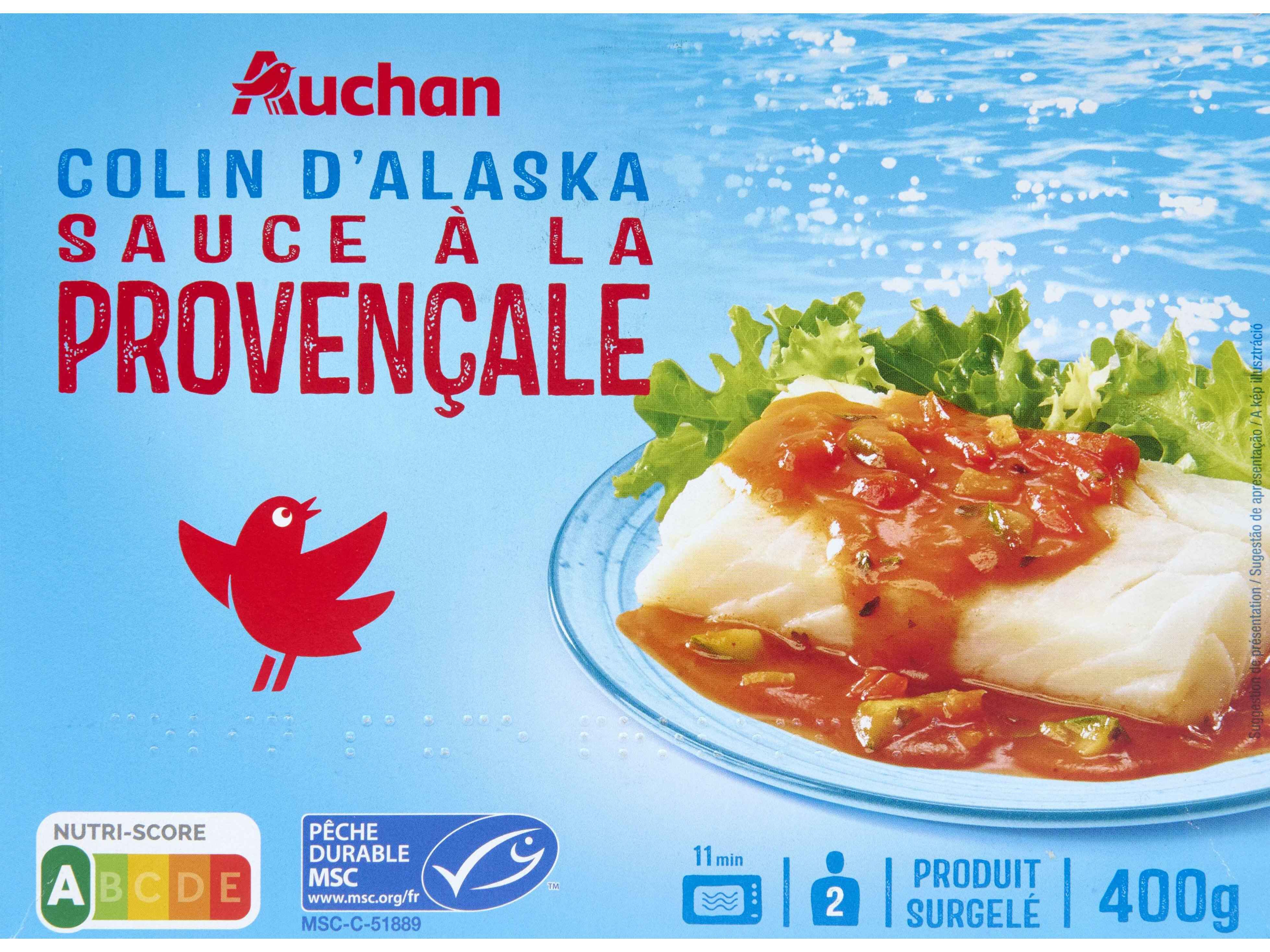 FILETES ESCAMUDO-DO-ALASCA AUCHAN MOLHO PROVEN&Ccedil;ALE 2UN 400G image number 0