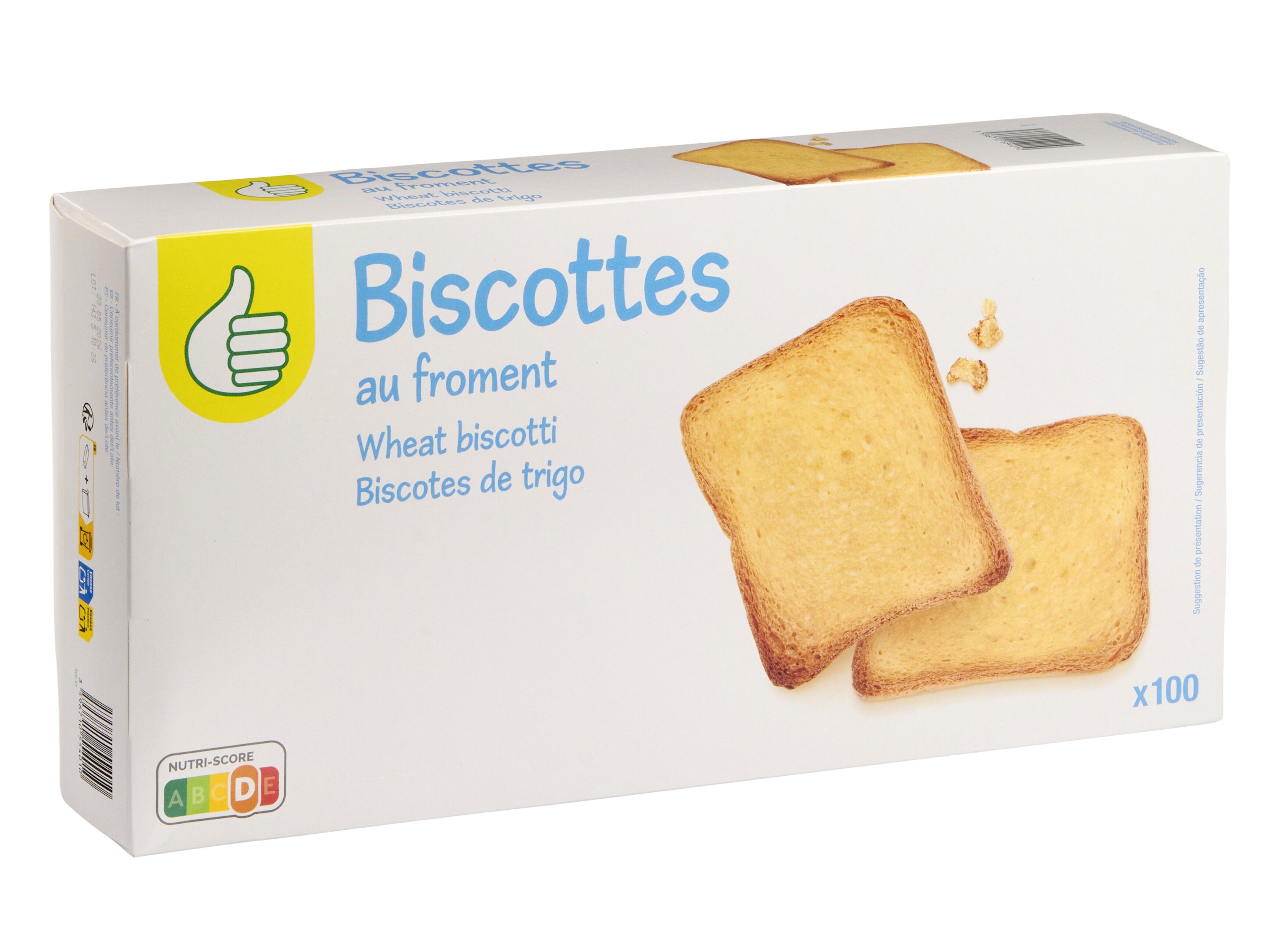 TOSTAS DE TRIGO POLEGAR 100 UN 830 G image number 0