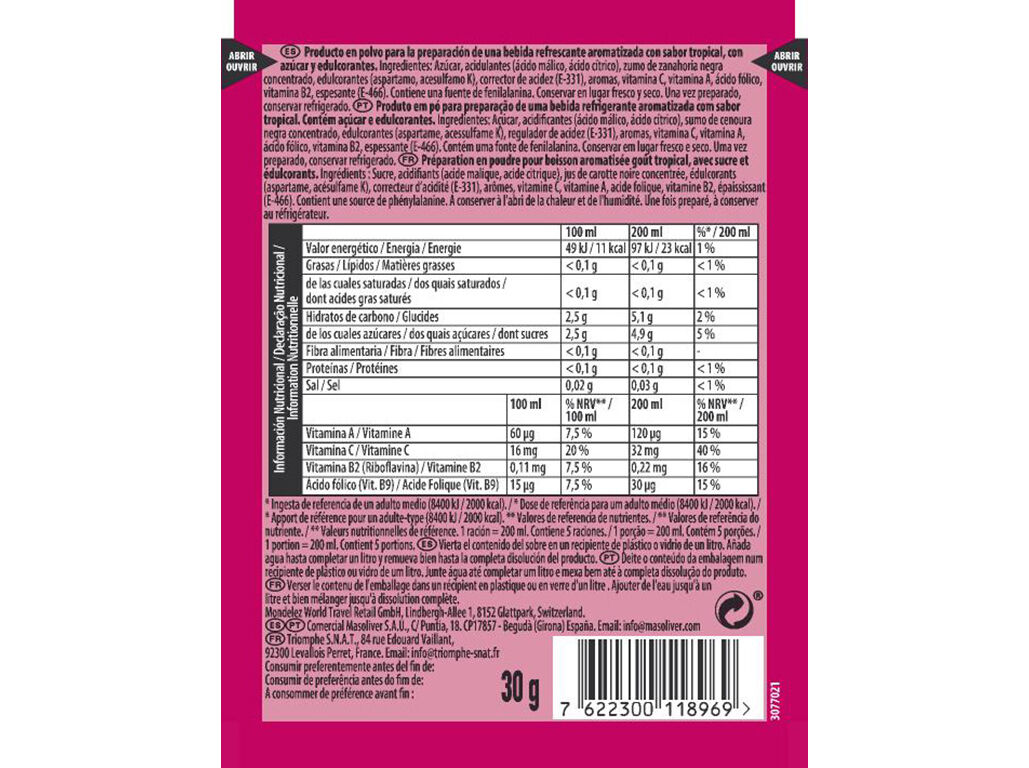 BEBIDA EM P&Oacute; TANG TROPICAL 30G image number 1