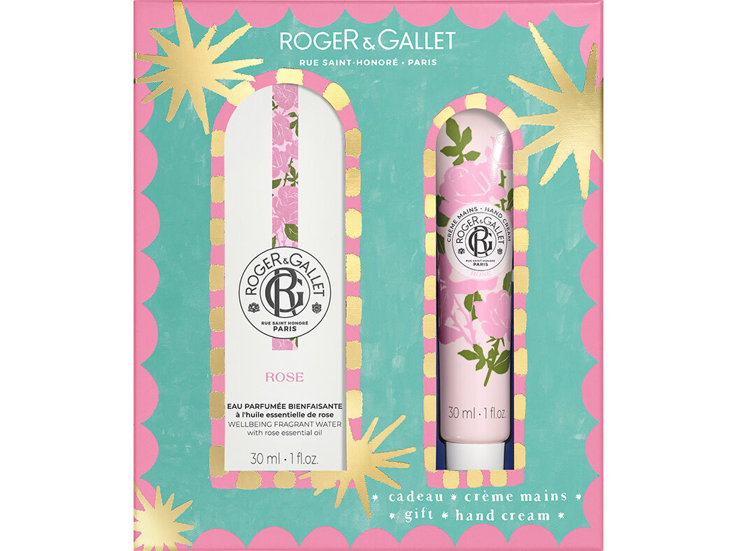COFFRET ROGER&GALLET EDT ROSE + OF CREME M&Atilde;OS