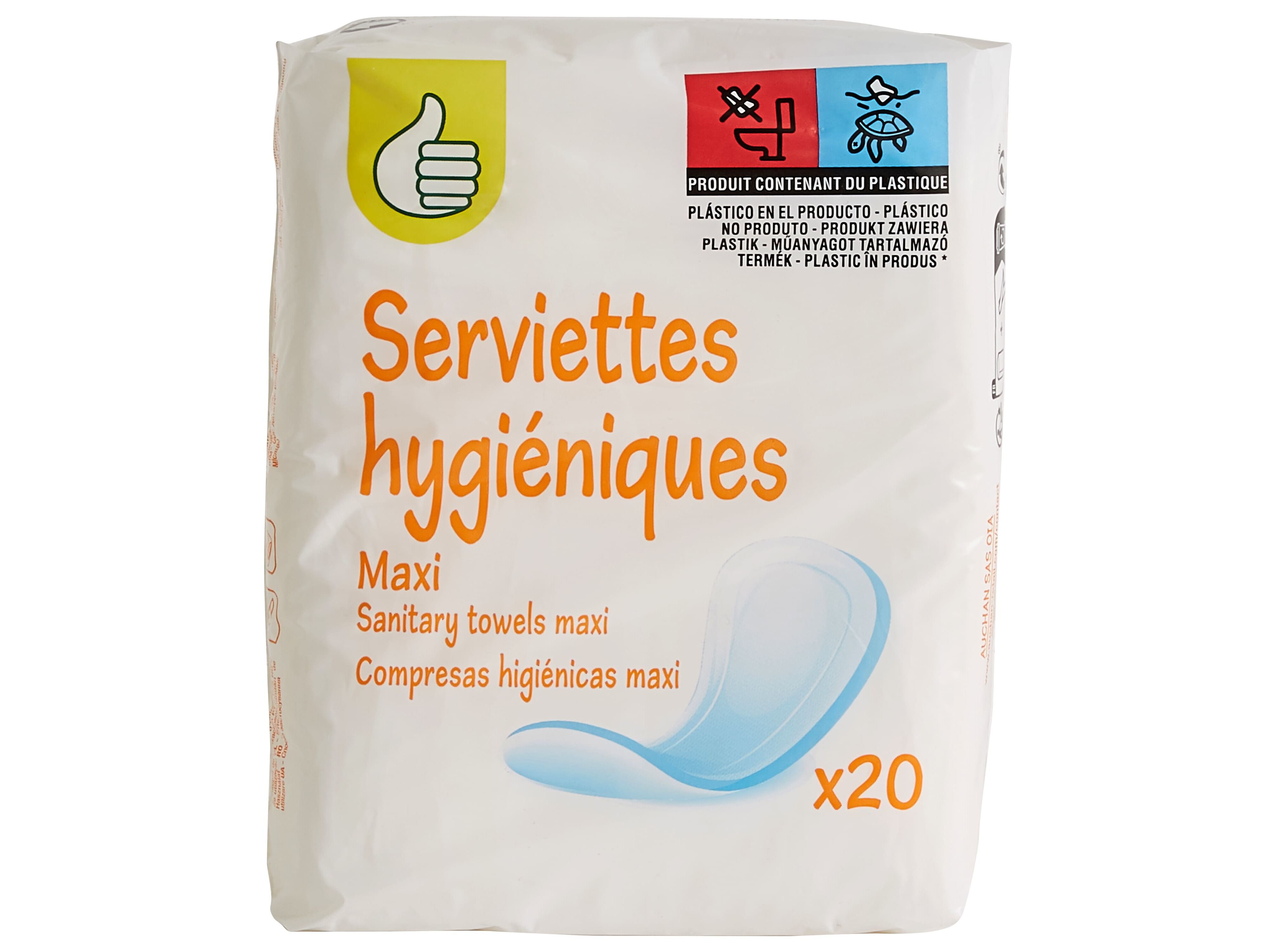 PENSOS HIGI&Eacute;NICOS POLEGAR MAXI NORMAL S/ABAS 20 UN image number 0