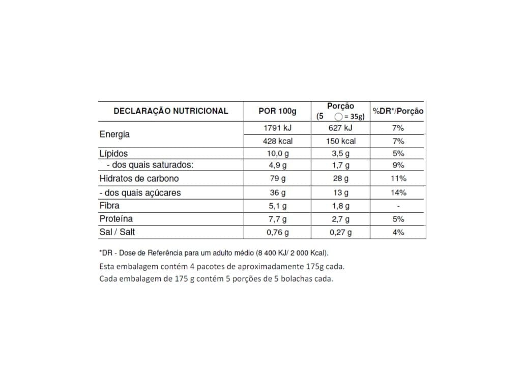 BOLACHA MULATA 175G image number 1