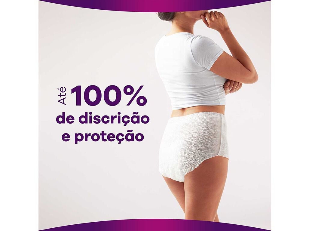 CUECAS INCONTIN&Ecirc;NCIA CINTURA BAIXA NORMAL TAMANHO GRANDE AUSONIA DISCREET 7 UN image number 2