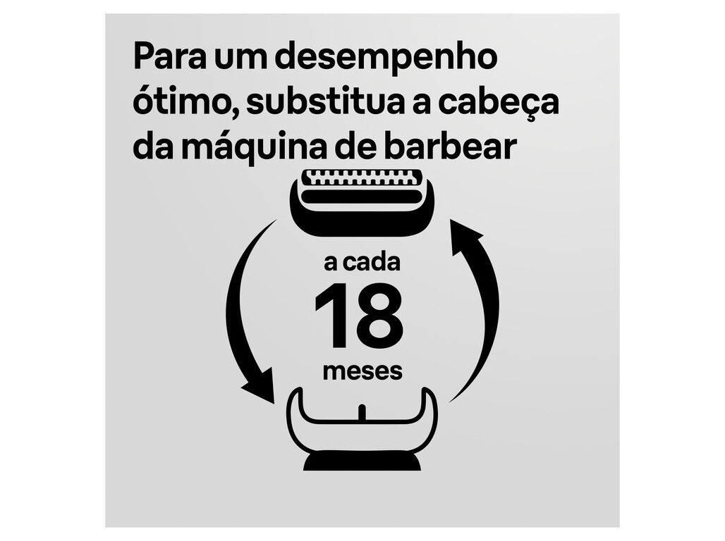CABE&Ccedil;A DE SUBSTITUI&Ccedil;&Atilde;O PARA M&Aacute;QUINA DE BARBEAR BRAUN SERIES 7 73S image number 2