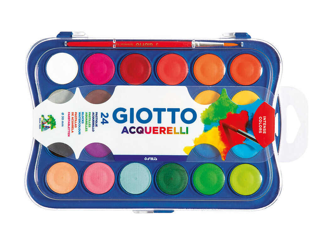 AGUARELA GIOTTO CAIXA E PINCEL 24 UNIDADES