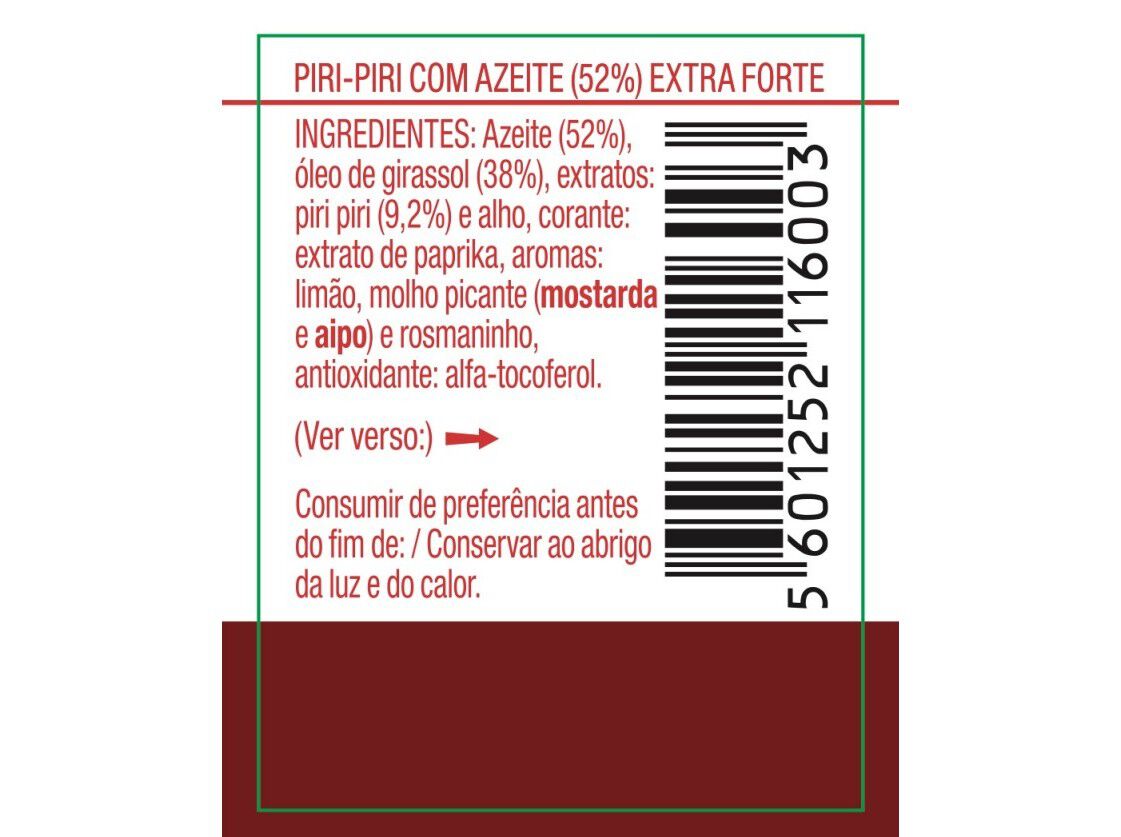 PIRIPIRI GALLO EXTRA FORTE 50ML image number 1