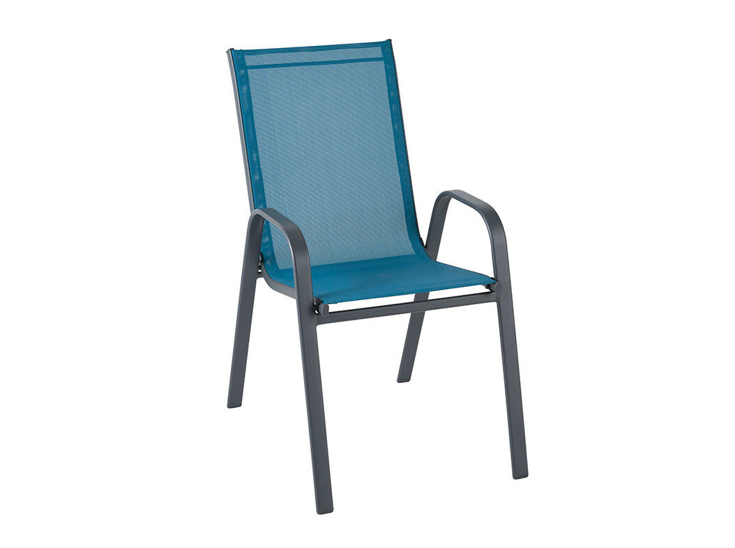 CADEIRA COM BRA&Ccedil;OS GARDENSTAR TEXTILENE AZUL 70X54X98CM