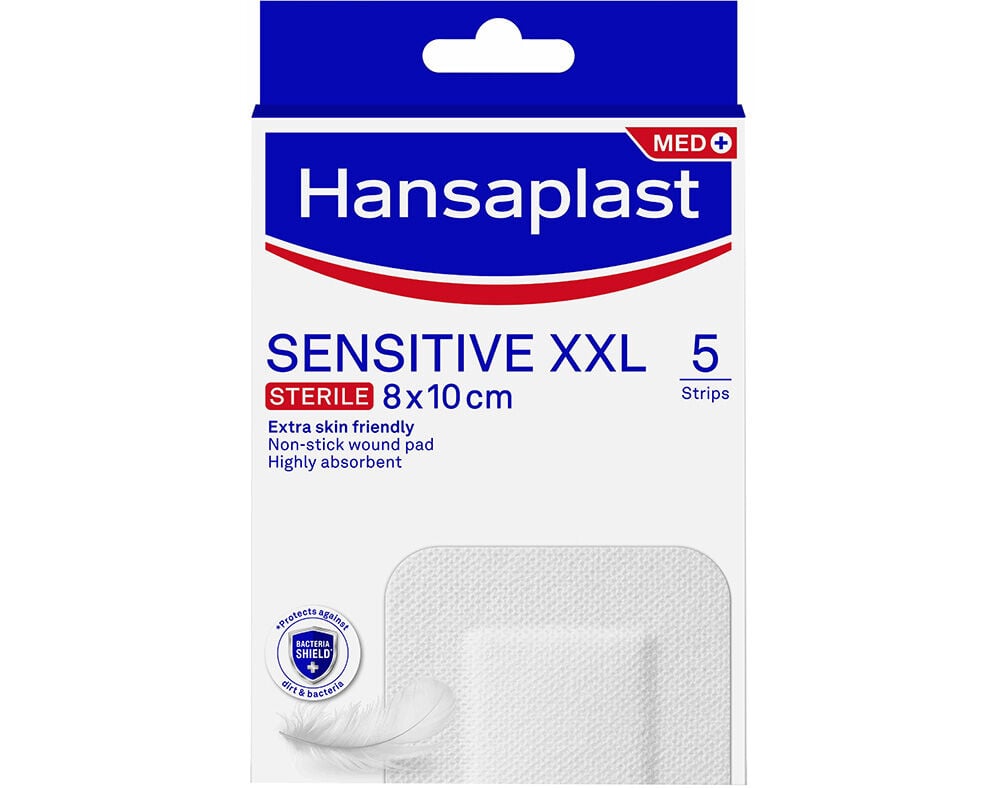 PENSOS HANSAPLAST MED SENSITIVE XXL 8X10CM 5UN image number 0