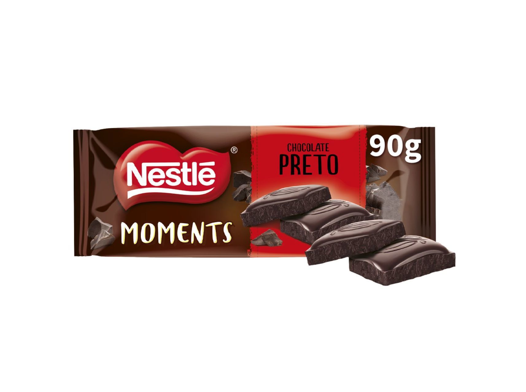 TABLETE NESTL&Eacute; MOMENTS CHOCOLATE PRETO 90G image number 0
