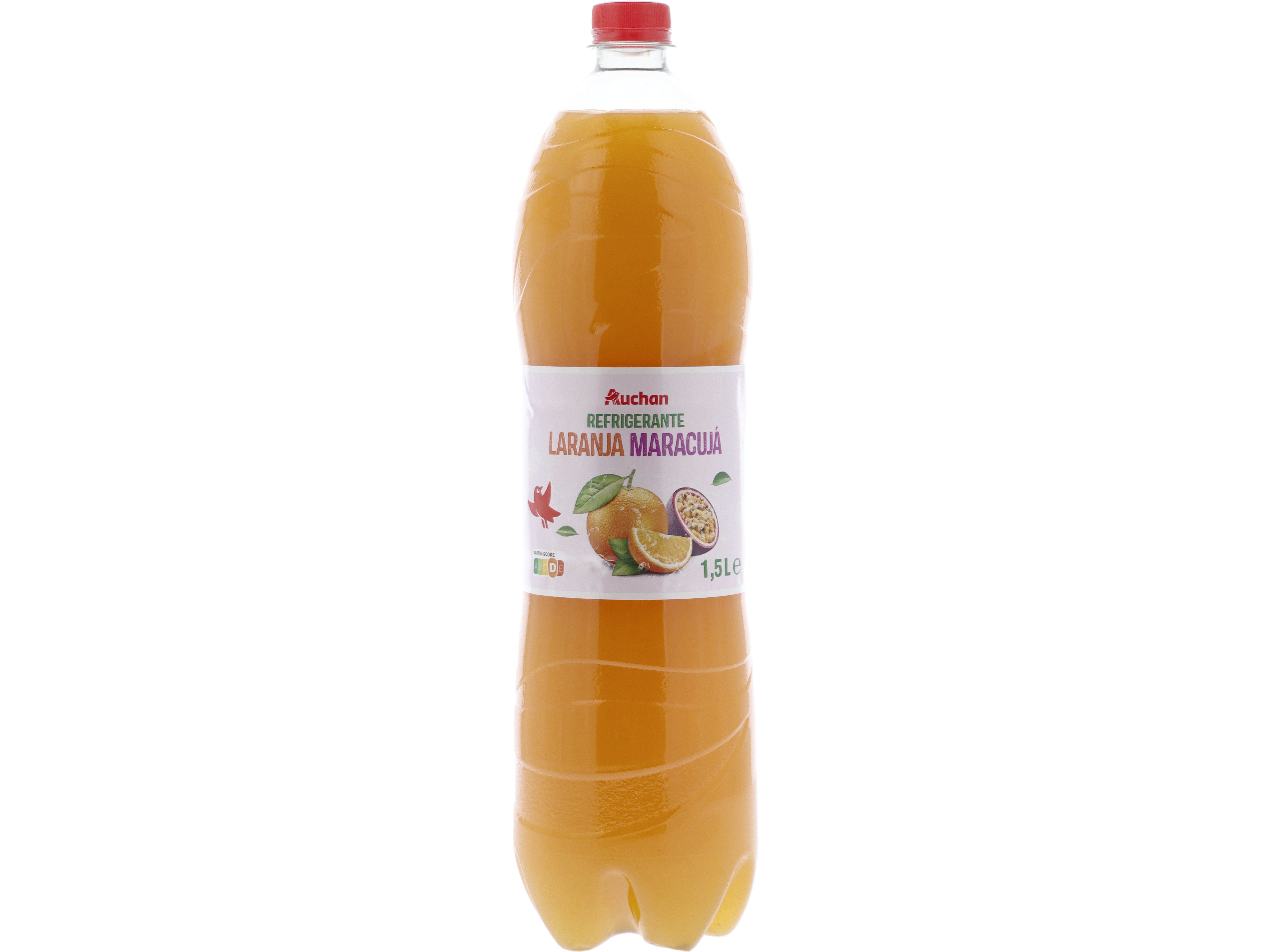 REFRIGERANTE S/G&Aacute;S AUCHAN LARANJA/MARACUJ&Aacute; 1.5L