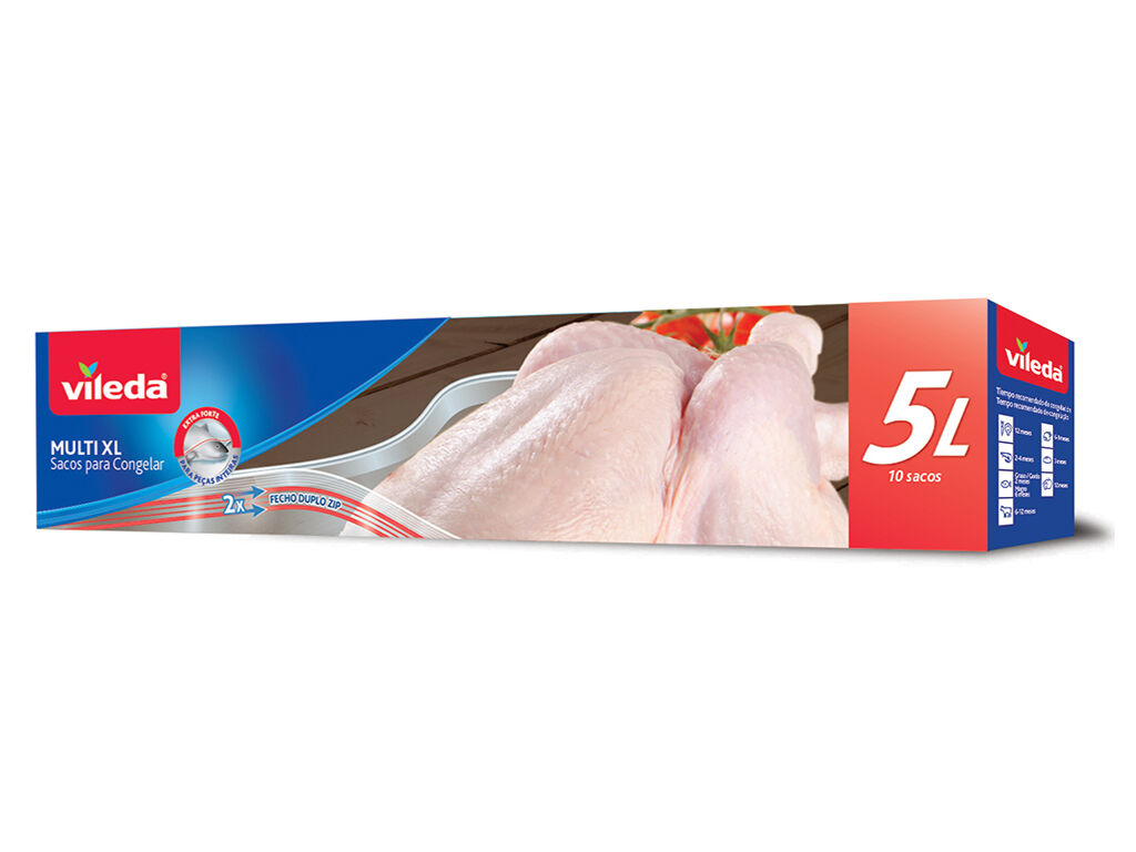 SACOS VILEDA DE CONGELA&Ccedil;&Atilde;O XL 5L image number 0