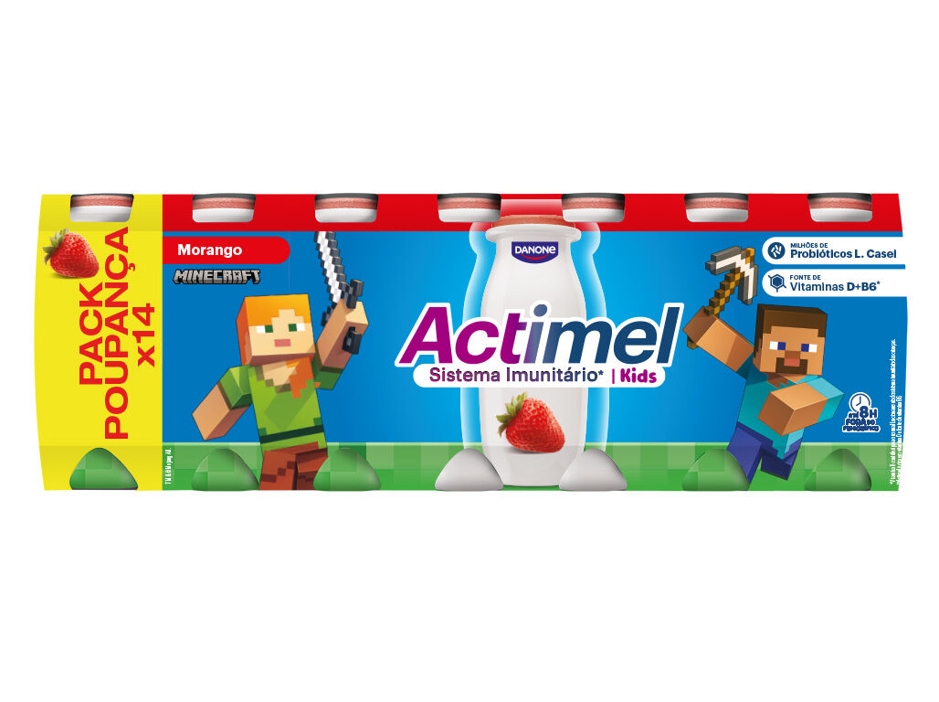 IOGURTE INFANTIL ACTIMEL MORANGO 14X100G