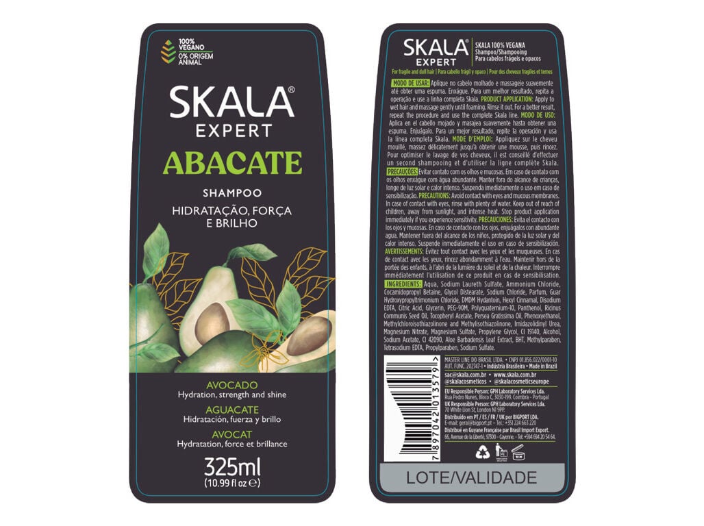 CHAMPO SKALA ABACATE 325ML image number 1