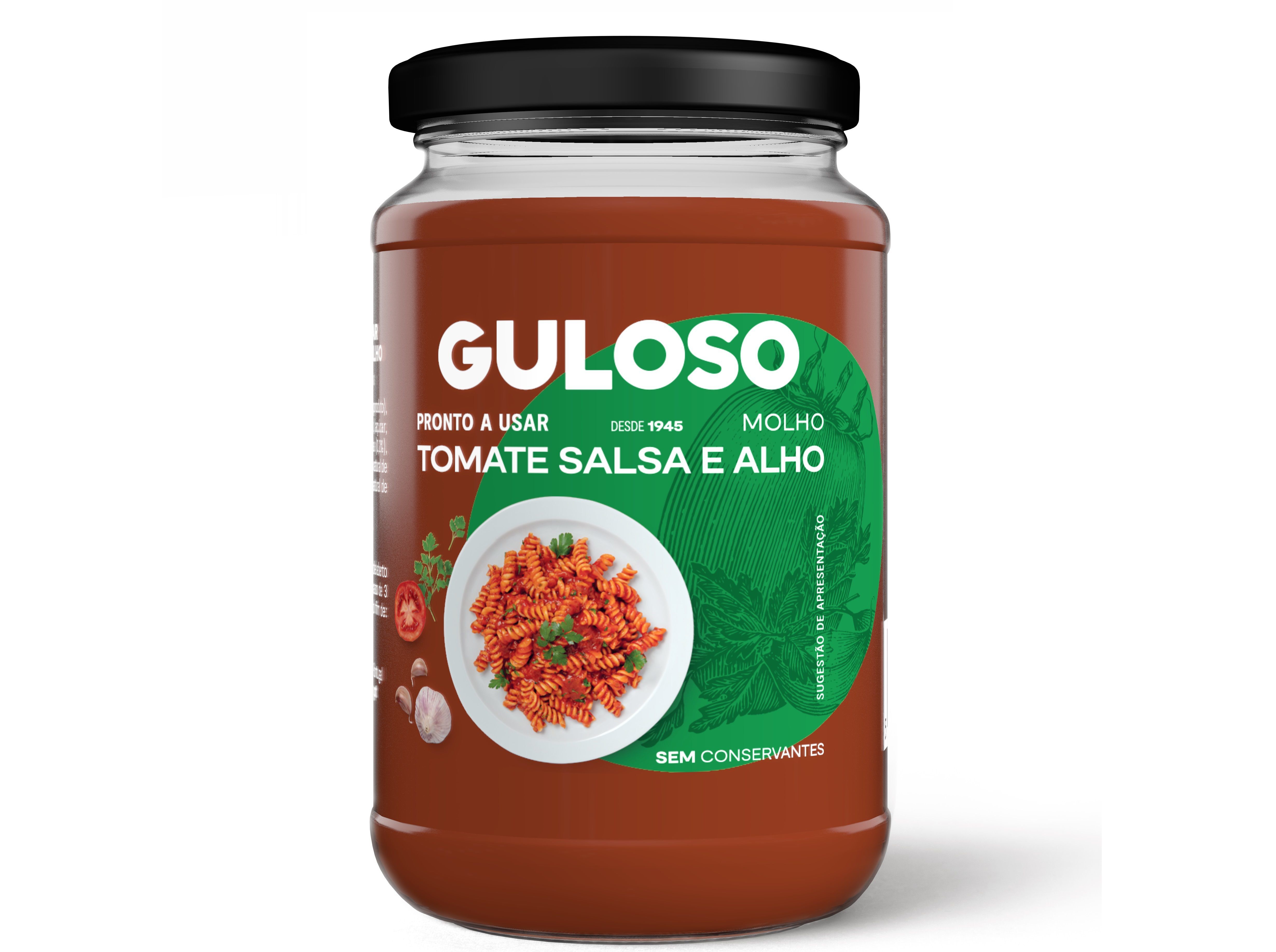 MOLHOS DE TOMATE GULOSO TOMATE SALSA E ALHO GULOSO 350G