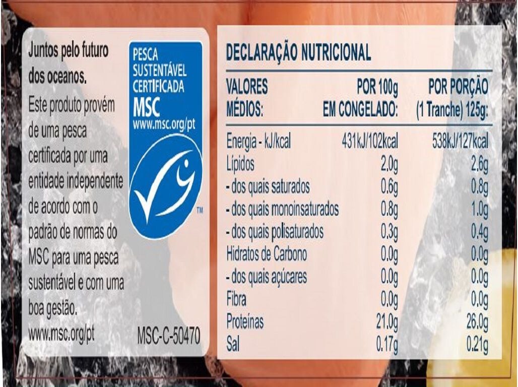 TRANCHES IGLO SALM&Atilde;O SELVAGEM 250G image number 1
