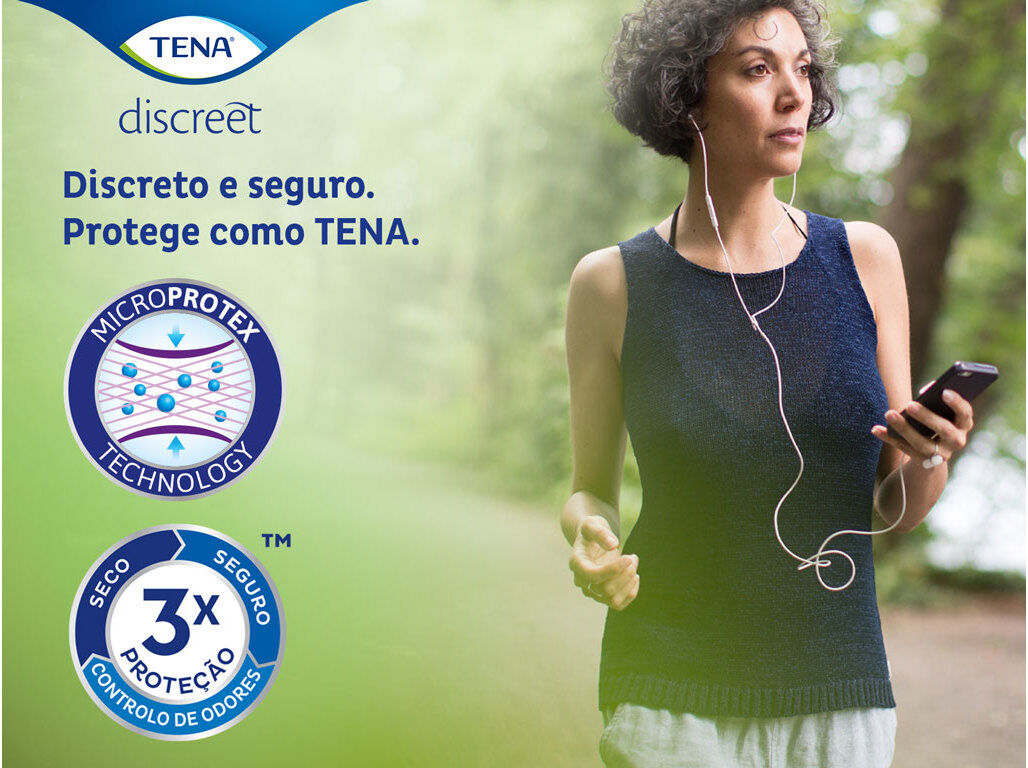 PENSOS INCONTIN&Ecirc;NCIA TENA DISCREET ULTRA MINI 28 UN image number 8