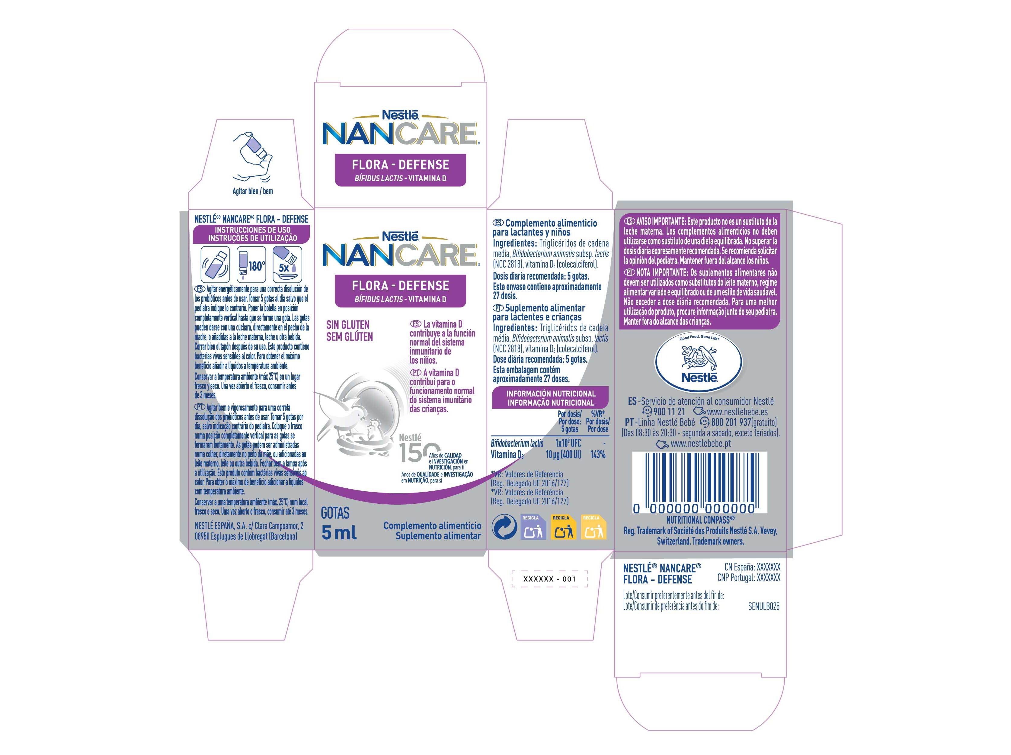 SUPLEMENTO NANCARE FLORA DEFENSE 5ML image number 1