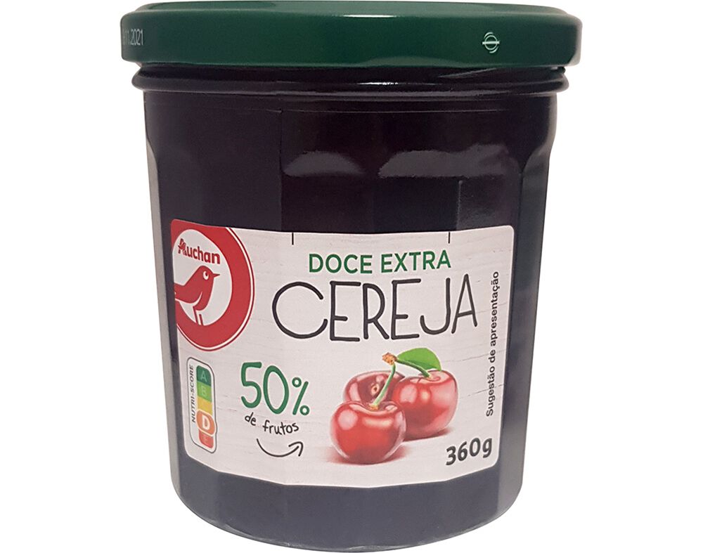 DOCE AUCHAN EXTRA 50% FRUTOS CEREJA 360G