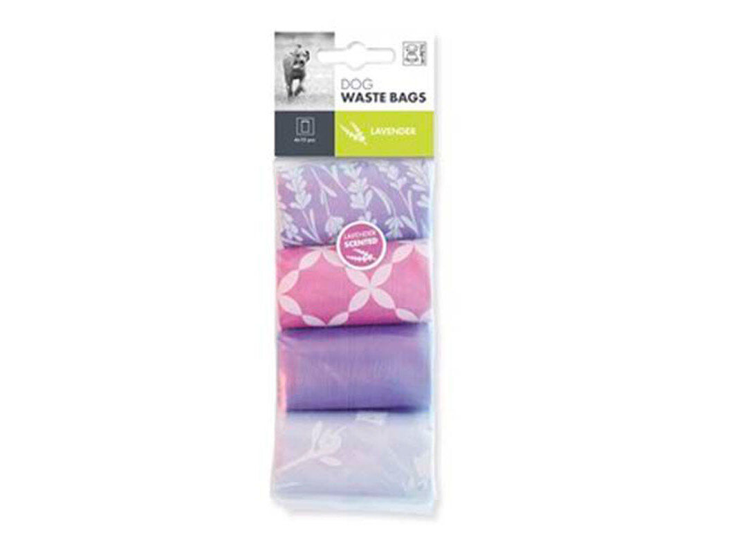 SACOS DEJETOS MPETS FRAGR&Acirc;NCIA LAVANDA PACK 4X15 UNIDADES image number 0