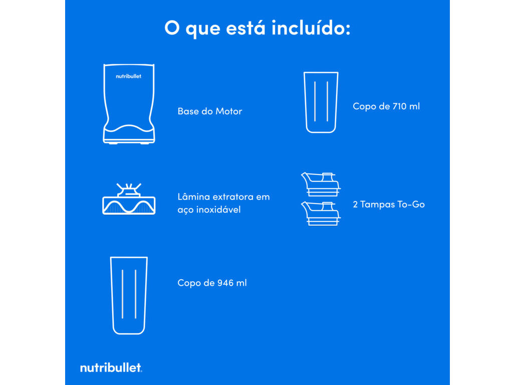 LIQUIDIFICADORA NUTRIBULLET NBT1006MW 1000W image number 8