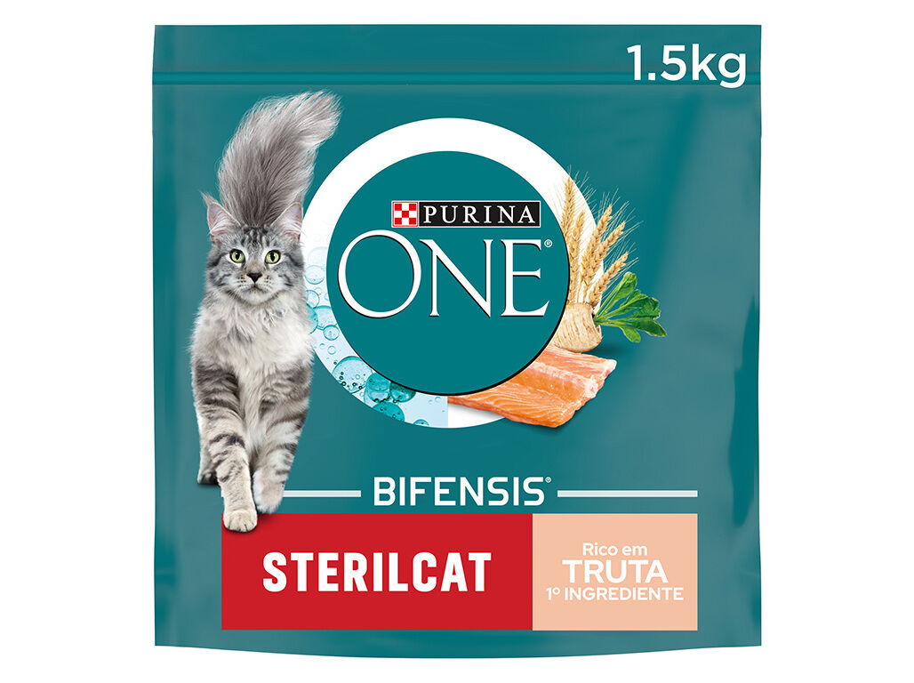 RA&Ccedil;&Atilde;O PARA GATO PURINA ONE ESTERILIZADO TRUTA 1.5KG