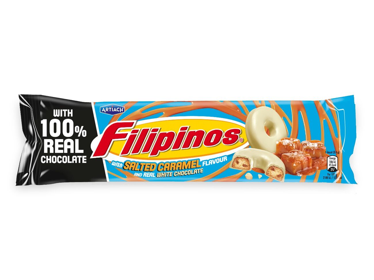 BOLACHA FILIPINOS ARTIACH CARAMELO SALGADO 118G image number 0