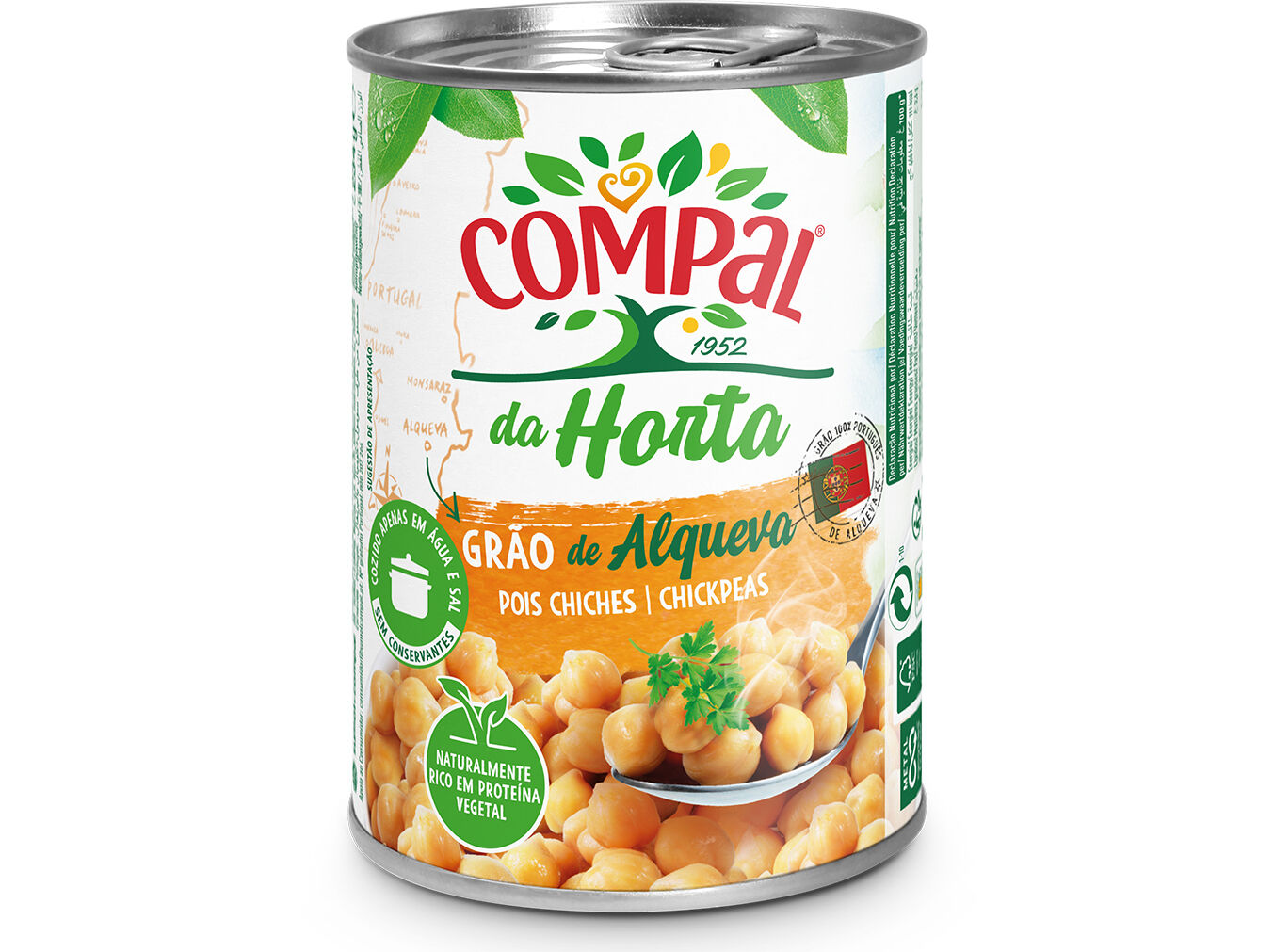 GR&Atilde;O COMPAL DA HORTA COZIDO 410G image number 0