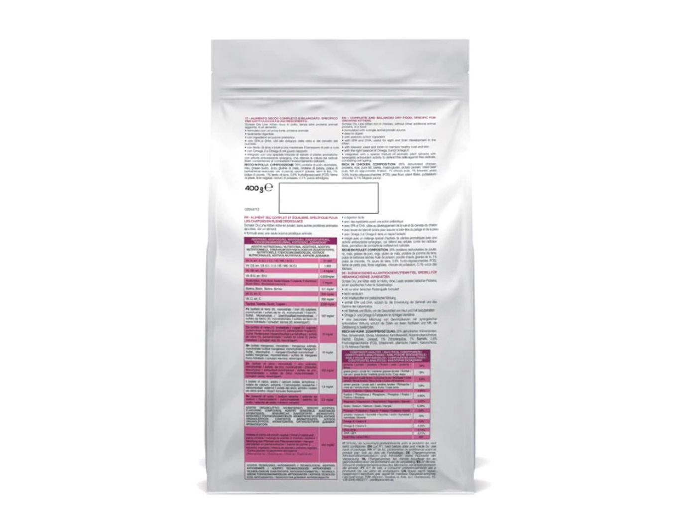 RA&Ccedil;&Atilde;O PARA GATO SCHESIR GATINHOS 400G image number 1